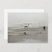 Wright Brothers Flyer First Flugzeug Flight Aviati Postkarte (Vorne/Hinten)