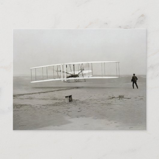 Wright Brothers Flyer First Flugzeug Flight Aviati Postkarte (Vorderseite)