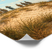 Wright Brothers Flyer über Kitty Hawk Poster (Ecke)