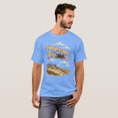 Wright Brothers Flyer über Kitty Hawk T-Shirt (Vorne ganz)
