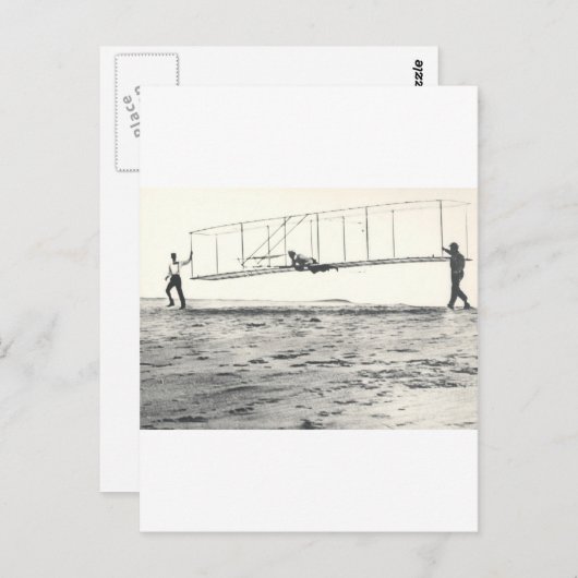Wright Brothers-Glidertests Postkarte (Vorne/Hinten)