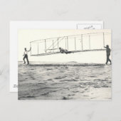 Wright Brothers-Glidertests Postkarte (Vorne/Hinten)
