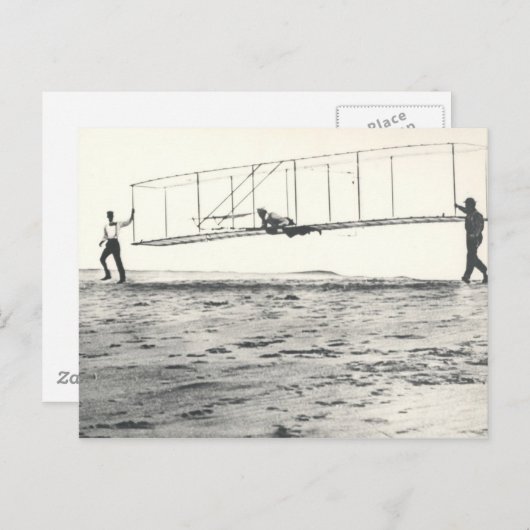 Wright Brothers-Glidertests Postkarte (Vorne/Hinten)