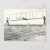 Wright Brothers-Glidertests Postkarte (Vorderseite)