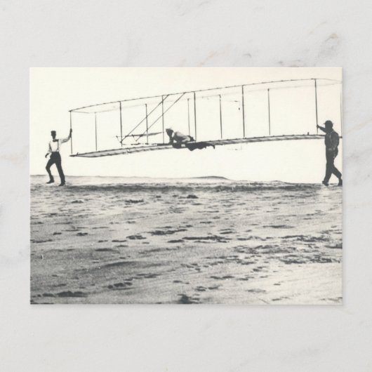 Wright Brothers-Glidertests Postkarte (Vorderseite)