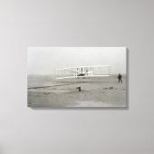 Wright Brothers Kitty Hawk First Flight Flugzeug Leinwanddruck (Vorderseite)