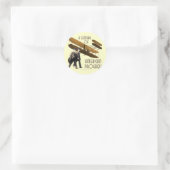 Wright Brothers Runder Aufkleber (Tasche)