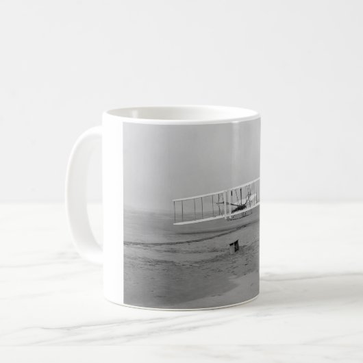 Wright-Bruder-Erstflug Kaffeetasse (Vorderseite Links)