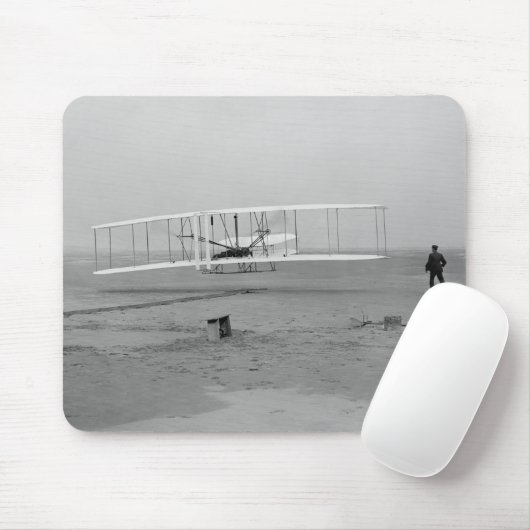 Wright-Bruder-Erstflug Mousepad (Mit Mouse)