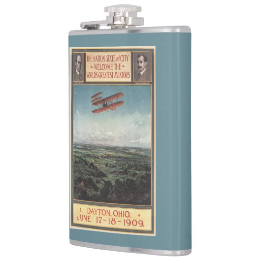 Wright-Bruder-Flugzeug Flachmann (Links)