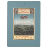 Wright-Bruder-Flugzeug Klemmbrett (Rückseite)