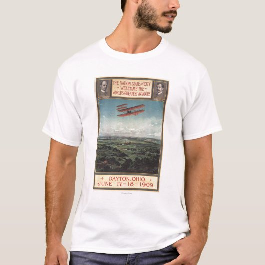 Wright-Bruder-Flugzeug T-Shirt (Vorderseite)