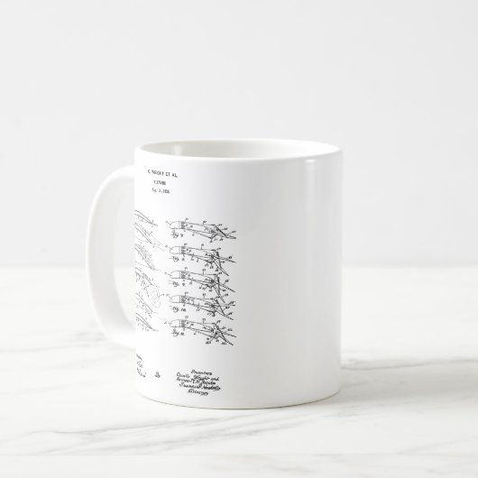 Wright-Bruder-Flugzeug-Tasse #4 Kaffeetasse (Vorderseite Links)