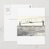 Wright-Brüder-Gleitertest Postkarte (Vorne/Hinten)
