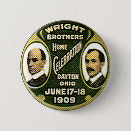 Wright-Brüder - Knopf Button (Vorderseite)