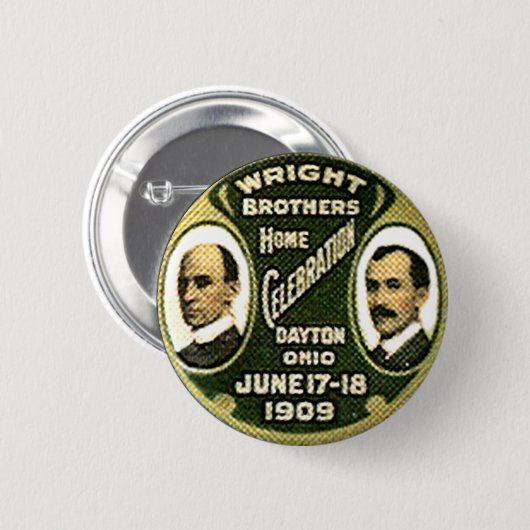 Wright-Brüder - Knopf Button (Vorne & Hinten)