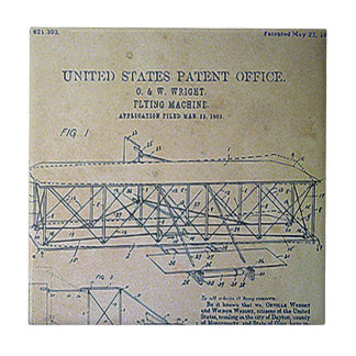 Wright-Bruder-Patent-Entwurf Fliese