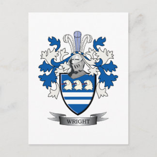 Wright Coat of Arms Postkarte
