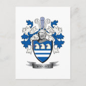 Wright Coat of Arms Postkarte (Vorderseite)