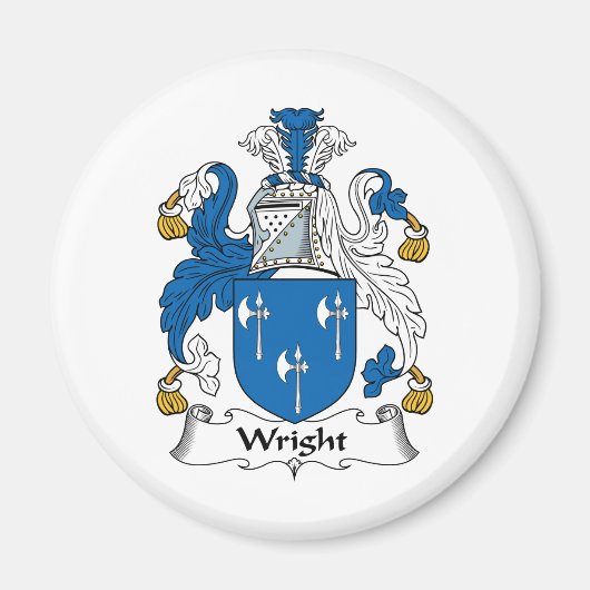 Wright Familienwappen Magnet (Vorne)