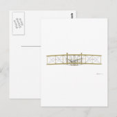 Wright Flyer 1903 Front View Postkarte (Vorne/Hinten)