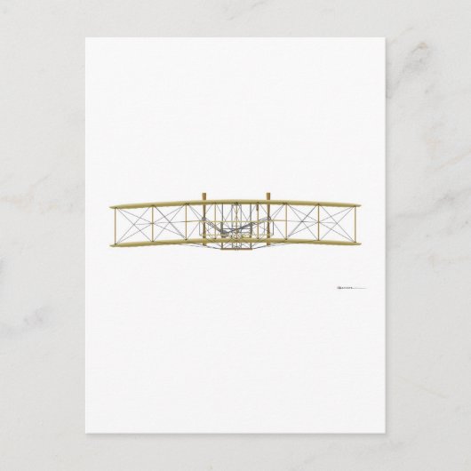Wright Flyer 1903 Front View Postkarte (Vorderseite)