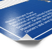 Wright Flyer - Flugzeugkonzept Zeichnend Pläne ABD Fotodruck (Ecke)