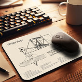Wright Flyer - Flugzeugkonzept Zeichnend Pläne SD Mousepad