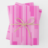Wright Hot Pink Mitte Jahrhundert Modernes Muster Geschenkpapier Set (Beispiel)