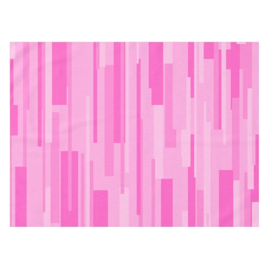 Wright Hot Pink Mitte Jahrhundert Modernes Muster Tischdecke (Vorderseite (Horizontal))