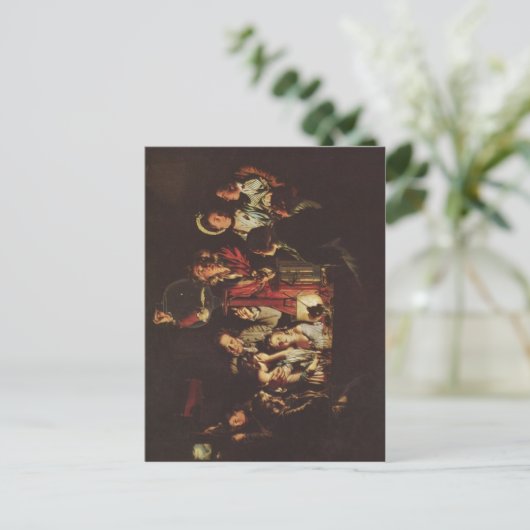 Wright, Joseph An Experiment on a Bird in a Air P Postkarte (Stehend Vorderseite)