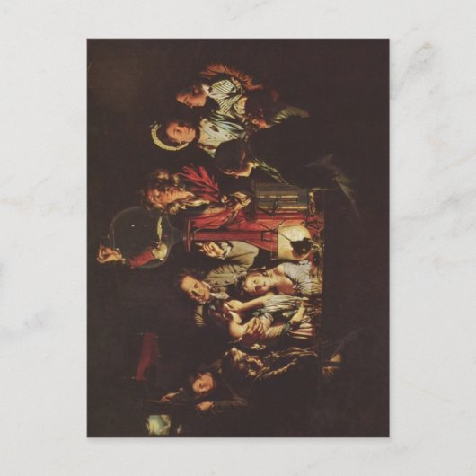 Wright, Joseph An Experiment on a Bird in a Air P Postkarte (Vorderseite)