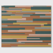 Wright Midjahrhundert Modernes geometrisches Muste Geschenkpapier (Flach)