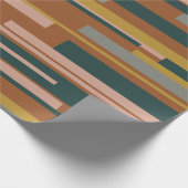 Wright Midjahrhundert Modernes geometrisches Muste Geschenkpapier (Ecke)