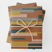 Wright Midjahrhundert Modernes geometrisches Muste Geschenkpapier Set (Beispiel)