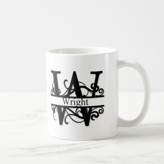 Wright Monogramm Kaffeetasse (Rechts)