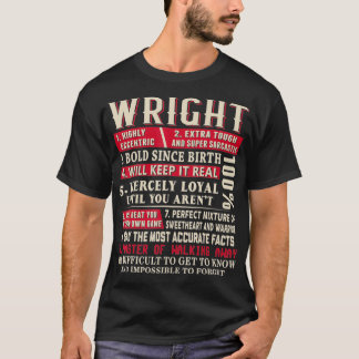 Wright Name Gift Wright Wright Nachname T-Shirt