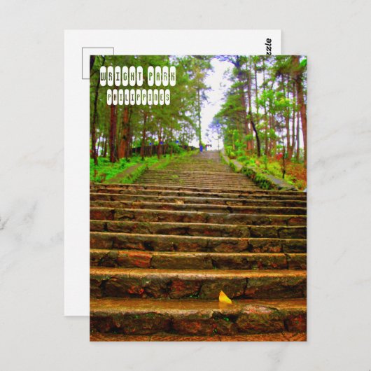 Wright Park von Baguio Postkarte (Vorne/Hinten)