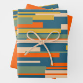 Wright Retro Modernes Abstrakt geometrisches Muste Geschenkpapier Set (Beispiel)
