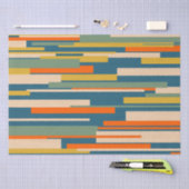 Wright Retro Modernes Abstrakt geometrisches Muste Seidenpapier (Handwerk)