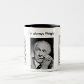 Wright-Tasse Zweifarbige Tasse (Mittel)