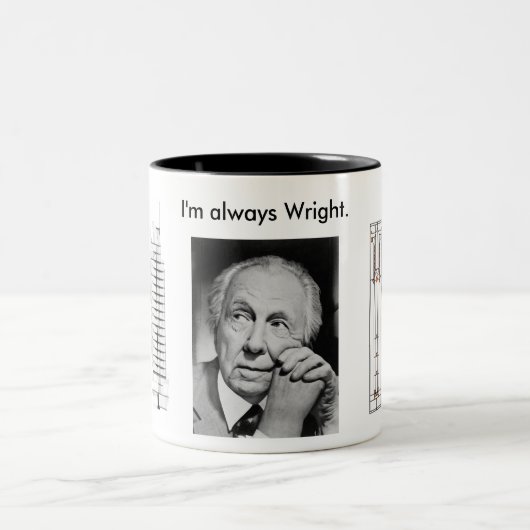 Wright-Tasse Zweifarbige Tasse (Mittel)