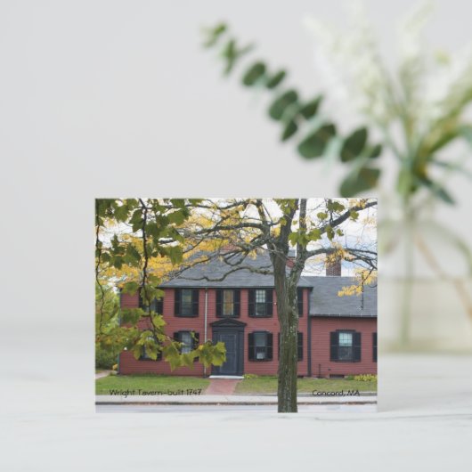 Wright Tavern Postkarte (Stehend Vorderseite)