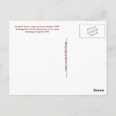 Wright Tavern Postkarte (Rückseite)