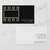 Wrightrechtecke u. -quadrate visitenkarte (Vorne/Hinten)