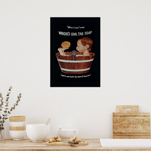 Wrights Coal Tar Soap Poster (Küche)