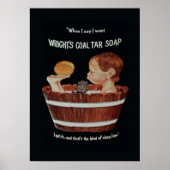 Wrights Coal Tar Soap Poster (Vorne)