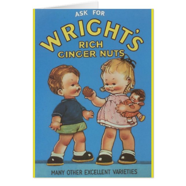 Wright's Rich Ginger Nuts Vintage Ad (Vorne)