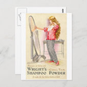 Wrights Shampoo Powder Postkarte (Vorne/Hinten)
