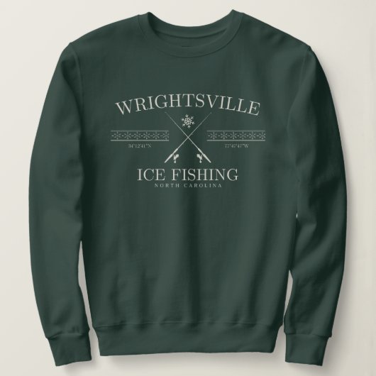 Wrightsville Beach Ice Fischen, North Carolina Sweatshirt (Design vorne)